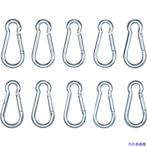 ■DAIDOHANT ユニクロ スプリングフック(バネ式) 線径4mm (10個入) 10103240(6016590)[送料別途お見積り..