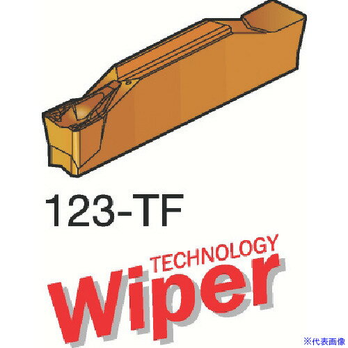 ■SANDVIK コロカット1・2 旋削加工用チップ(320) H13A N123G103000003TF(H13A)(6074588)×10[送料別途お見積り][法人限定][掲外取寄]