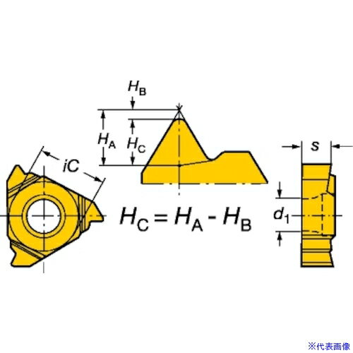■SANDVIK T−Max U−ロック ねじ切りチップ(330) 4125 R166.0L11VM01001(4125)(6093574)×10[送料別途お見..