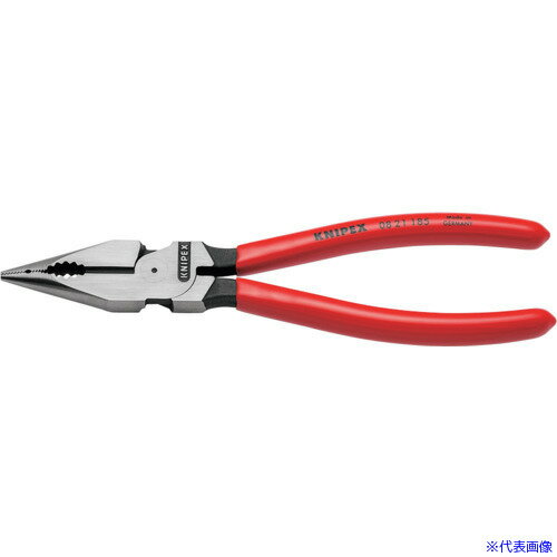 ■KNIPEX ニードルノーズペンチ プラスチックハンドル 185mm 0821185(6107092)