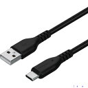 ■Owltech 断線に強く柔らかい USB タイプA to Cケーブル 1m ブラック OWLCBA4CA10BK(6110151)
