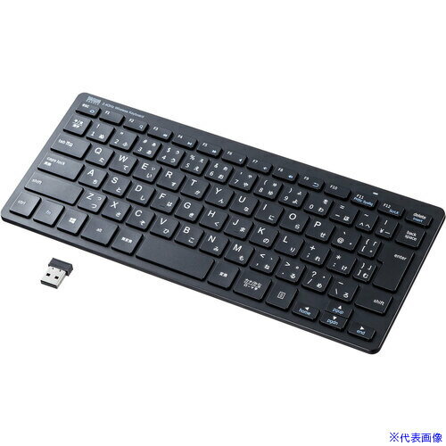 ■SANWA ワイヤレススリムキーボード SKBWL36BK(6163427)[法人限定][外直送元]