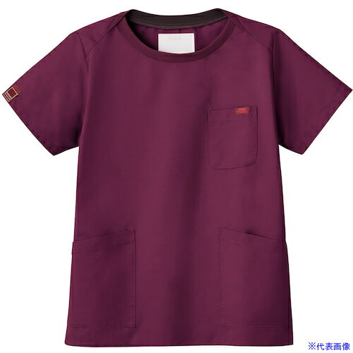 ■FOLK ユニセックススクラブ 7097SC ワイン SS 7097SC16SS(6212494)[送料別途お見積り][法人限定][掲外取寄]