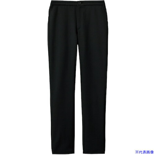 ■フォーク スリムストレートパンツ 6021SC ブラック 4L 6021SC94L(6214123)[送料別途見積り][法人・事..