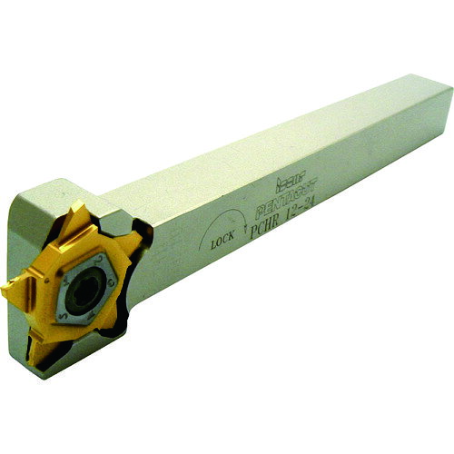 オレンジブック トラスコ中山　TRUSCOイスカル 溝入れ・突切り工具 ペンタカット用ホルダー PCHR/L−24 幅10mm 高さ10mm 全長120mm 〔品番:PCHL1024〕[ 注番:6253334]特長●経済性に優れる5コーナー使いで幅広いレパートリーでホルダー左右から機上にて簡単迅速にチップ交換が可能です。●チップ全面サポートにより良好な仕上面と高い安定性が得られます。●17タイプ：小物部品加工用。最大溝加工深さ-4.0mm24タイプ：小型。レパートリーが最も豊富。最大溝加工深さ-6.5mm34タイプ：大型。端面溝加工にも対応。最大溝加工深さ-10.0mm用途●溝入れ・突っ切り・横引き加工用。仕様●シャンク高さH(mm)：10●シャンク幅B(mm)：10●接続径DCON(mm)：10●機能長さLF(mm)：120●勝手：左●適合チップ：PENTA24・・・●全長(mm)：120●シャンク幅（mm）：10●シャンク高さ（mm）：10仕様2材質/仕上●スチールセット内容/付属品●トルクスキー：T2010/5●スクリュー右勝手：SR16-212-01397左勝手：SR16-212-01397L注意原産国（名称）イスラエルJANコード本体質量141gオレンジブック トラスコ中山　TRUSCOイスカル 溝入れ・突切り工具 ペンタカット用ホルダー PCHR/L−24 幅10mm 高さ10mm 全長120mm 〔品番:PCHL1024〕[注番:6253334][本体質量：141g]《包装時基本サイズ：125×39×41》〔包装時質量：152g〕分類》切削工具》旋削・フライス加工工具》刃先交換式工具☆納期情報：メーカー取り寄品（弊社より発送）