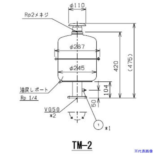 ■アルバック オイルミストトラップエレメント TM-2用 TM2E(6300395)[送料別途お見積り][法人限定][外直送]