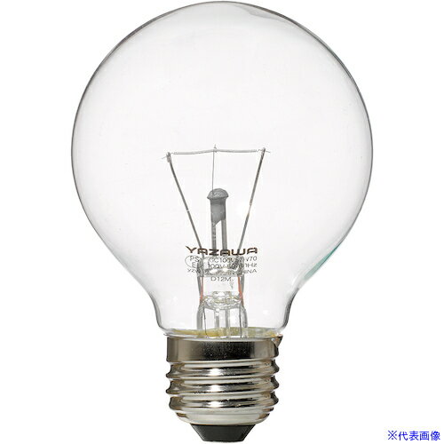 ■YAZAWA ボール電球60W形クリア GC100V57W70(6347226)[送料別途見積り][法人・事業所限定][掲外取寄]