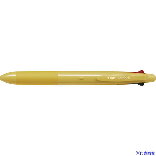 Multifunctional Pens - ■PILOT なめらか油性ボールペン アクロボール4+1 0.5mm イエロー BH41AB155Y(6350380)×10[送料別途お見積り][法人限定][掲外取寄]