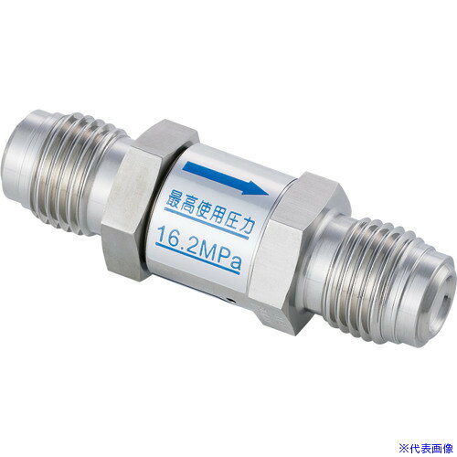 オレンジブック トラスコ中山　TRUSCOFujikin SUS鋼製ラインチャッキバルブ_16.2MPa_FUCL−715 〔品番:FUCL7156.350.7TFFXV〕[ 注番:6542945]特長●コンパクト構造です。用途●高純度ガスライン、不活性ガスラインの逆流防止用。仕様●呼び径A：UJRオス6.35mm●呼び径B：UJRオス6.35mm●全長(mm)：56.4●最高許容圧力(MPa)：16.2●使用温度範囲(℃)：-10〜80●クラッキング圧力(kPa)：68.6仕様2●ガスケット式材質/仕上●ステンレス鋼製　　ボディ：SUS316●シートパッキン：PTFEセット内容/付属品注意原産国（名称）日本JANコード本体質量75gオレンジブック トラスコ中山　TRUSCOFujikin SUS鋼製ラインチャッキバルブ_16.2MPa_FUCL−715 〔品番:FUCL7156.350.7TFFXV〕[注番:6542945][本体質量：75g]《包装時基本サイズ：105×55×55》〔包装時質量：170g〕分類》工事・照明用品》管工機材》バルブ☆納期情報：オレンジブック掲載以外でメーカー直送品【法人限定＝会社名ご記入お願い致します。】