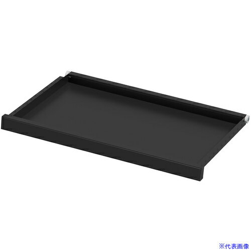 ■SANWA キーボードスライダー大(ブラック) EAEKB1DBK(6543340)[法人限定][外直送元]