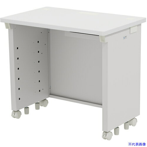 ■SANWA eデスク(ホワイト)W800×D500×H700 EDSK8050W(6547905)[法人限定][外直送元]