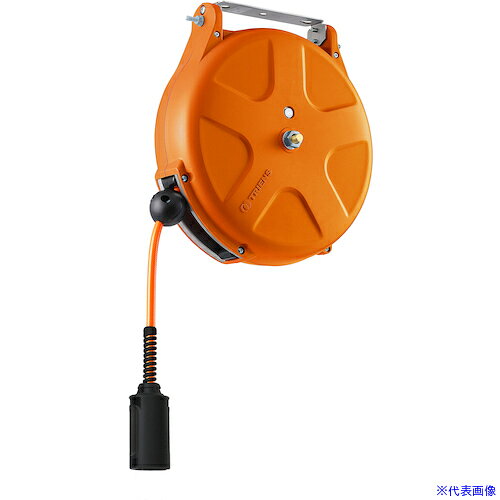 ■TRIENS 【受注生産品】 エアーホースリール 内径6.5mmX10m オレンジ ロックフリー...