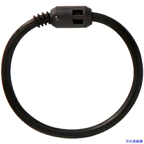 ■緑十字 シリコーンリング 黒 全長約100mm 10個組 シリコーンゴム/ABS樹脂 SR100-BK 309068(6618474)[送料別途お見積り][法人限定][掲外取寄]