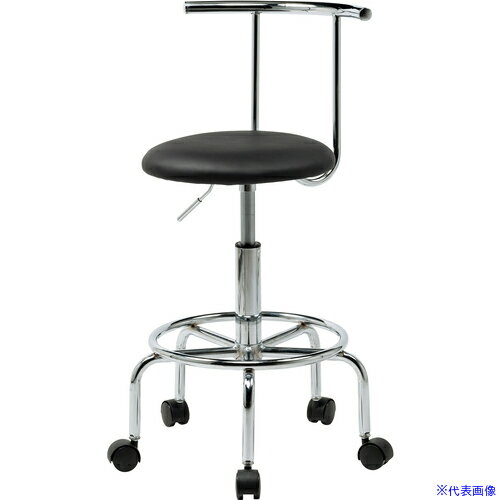 ■SANWA カウンターチェア SNCRD8BK(6619748)[送料別途お見積り][法人限定][掲外取寄]