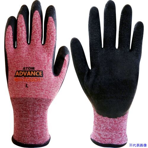 ■アトム アドバンスタッチ 5双組 天然ゴムコート L 14325PL(6628499)×48[送料別途お見積り][法人限定][外直送]