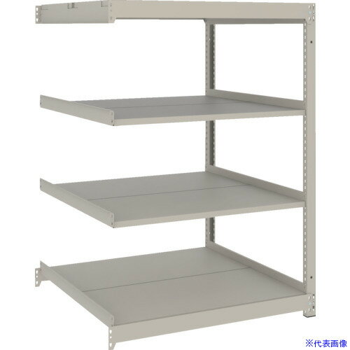 オレンジブック トラスコ中山　TRUSCOTRUSCO スチールラック 薄板ラック(棚板分割タイプ、耐荷重100Kg)900×875×H1200 4段連結 ネオグレー 〔品番:UL4394B〕[ 注番:6631301]特長●棚板厚さを中軽量棚用の35mmから22mmにして収納容積を5%増やしました。●支柱はM1.5中軽量棚と兼用ですので耐荷重が必要な段ではM1.5用の追加棚板セットが使えます。(中受けはそれぞれ専用のものをお使いください。)●棚板は1段につき2枚の分割式です。●ボルトレス仕様ですので組み立てが簡単です。仕様●間口(mm)：900●奥行(mm)：875●高さ(mm)：1205●有効間口(mm)：816●色：ネオグレー●棚段数(段)：4●均等積載量(kg/段)：100●棚板調整ピッチ(mm)：25●棚板分割枚数(枚)：2仕様2●棚板厚さ:22mm材質/仕上●本体:スチール（粉体塗装）●ベース:ポリプロピレン（再生材100％使用）セット内容/付属品注意●集中荷重になりますと耐荷重能力は半減します。●必ず均等に荷重を分布させてご使用ください。●連結型のみではご使用できません。原産国（名称）日本JANコード本体質量31.6kgオレンジブック トラスコ中山　TRUSCOTRUSCO スチールラック 薄板ラック(棚板分割タイプ、耐荷重100Kg)900×875×H1200 4段連結 ネオグレー 〔品番:UL4394B〕[注番:6631301][本体質量：31.6kg]分類》物流・保管用品》物品棚》軽量棚（50〜120kg）☆納期情報：仕入れ先通常在庫品 (欠品の場合有り)