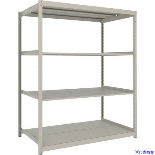 ■TRUSCO スチールラック 薄板ラック(棚板分割タイプ、耐荷重100Kg)1500×595×H1800 ...