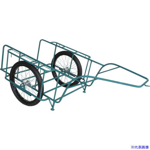 ■HARAX スチールリヤカー 26×2−1/2ノーパンクタイヤ 積載面1200×840 SSR3N(6647912)[送料別途お見積り][法人限定][外直送]