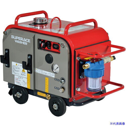 ■スーパー工業 エンジン式高圧洗浄機 SEV−1615SSR 防音タイプ(ラインストレーナー付) SEV1615SSR(6684051)[法人限定][外直送元]