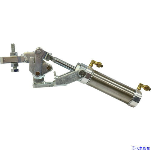 オレンジブック トラスコ中山　TRUSCO角田 エアークランプ No.200−V 〔品番:KA200V〕[ 注番:6716710]特長用途●ロボット熔接、自動加工機などにおける仮止めに。仕様●全長(mm)：339●最大締圧力(kN)：2.5●締付力(kN)0.5MPa時：1.0●締付力(kN)1MPa時：2.5●エア接続口：R1/8●接続ホース口径(mm)：4●付属BT径：M10×60●最高締圧力(kg)：250●耐久力(kg)：400●最高締圧力(kN)：2.5仕様2●シリンダーはCKD社製材質/仕上●SS400セット内容/付属品注意●受注生産品につき納期をご確認ください。●表記の締圧力は目安です。●締圧力はクランプアームの先端へ行くほど弱くなります。●衝撃や振動、内圧は、破損の原因になりますのでご注意ください。●手を挟まないように注意してください。原産国（名称）日本JANコード本体質量1.753kgオレンジブック トラスコ中山　TRUSCO角田 エアークランプ No.200−V 〔品番:KA200V〕[注番:6716710][本体質量：1.753kg]分類》手作業工具》クランプ・バイス》トグルクランプ☆納期情報：メーカー取り寄品（弊社より発送）