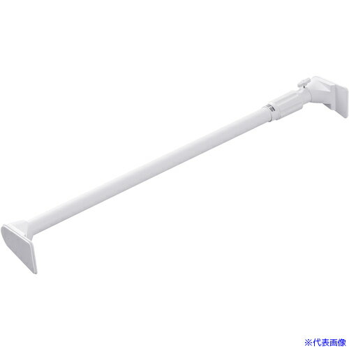オレンジブック トラスコ中山　TRUSCOIRIS 202323 超強力伸縮棒 ホワイト 〔品番:HUPJ120RW〕[ 注番:6771190]特長●ねじや釘を使わずに壁にしっかりと固定できる伸縮棒です。●パイプ先端のL字型圧着部を広くする...