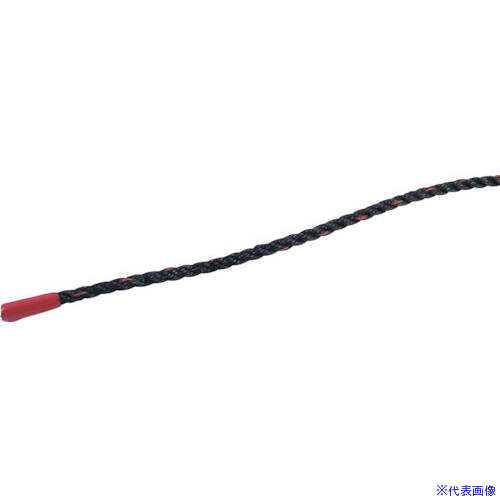 ■グリーンクロス ポリエチレンロープ 黒 少し軟打 5mm×400m 6300059428(6789772)[送料別途お見積り][法..
