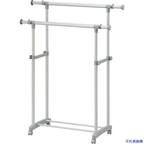 ■IRIS 108245 パイプハンガー ダブル グレー PIE280SH(6801162)[送料別途お見積り][法人限定][掲外取寄]