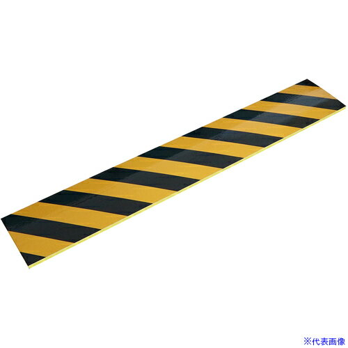 ■CAR−BOY トラ柄反射クッションはさみこみ型1m 内幅20mm ブラック/イエロー THH012...
