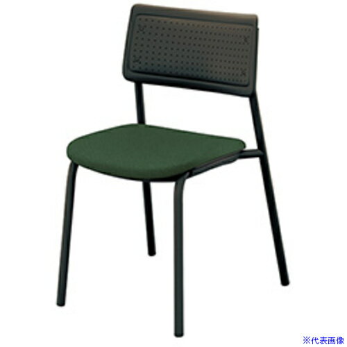 ■NAIKI ミーティングチェアー(肘無) E490型 E490FB1PDGR(6808570)[送料別途お見積り][法人限定][掲外取..