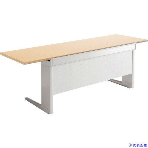 ■NAIKI マネ−ジャー用デスク トリアス TR型/天板:シルクウッド 本体:ブラック/W2000×D700×H720 TRH207FMMBS(6813237)[送料別途お見積り][法人限定][外直送]