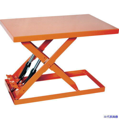 ■TRUSCO ピットレスローリフト 250kg 電動式 950X600X70〜650 昇降速度(秒)10/8(50Hz/60Hz) FLN25609B(..