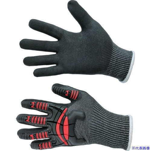 ■富士手袋 9900−R−S ナックルアーマーC4 赤 S 9900RS(6866434)×10[送料別途お見積り][法人限定][掲外取..
