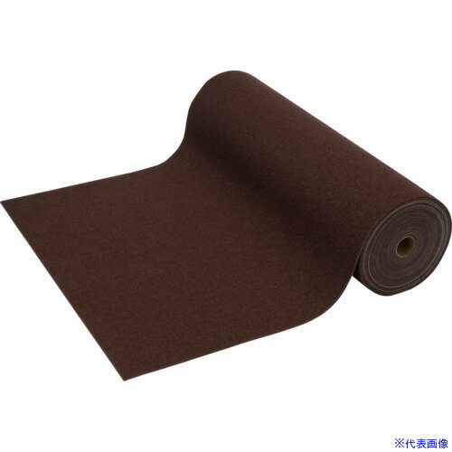 Carpet Tiles - ■ワタナベ カーペット 吸着カーペットロールタイプ ブラウン 91cm×15m LPR312S15(6869797)[送料別途お見積り][法人限定][掲外取寄]