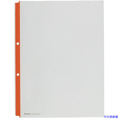 オレンジブック トラスコ中山　TRUSCOKING JIM カラーガードポケット アカ 1P(10枚入) 〔品番:203R〕[ 注番:6878724]特長●穴切れを防ぐ補強テープ付きファイルポケット。●2穴ファイル用です。仕様仕様2●サイズ...