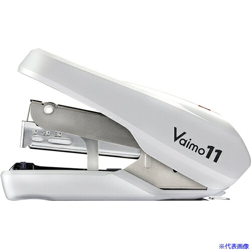 ■MAX ホッチキス バイモ11フラーメ HD−11FNL/W ホワイト 40枚とじ HD11FNLW(6884039)×5[送料別途お見積り][法人限定][掲外取寄]
