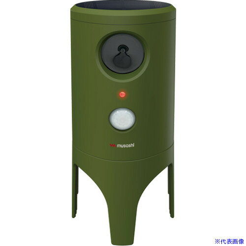 オレンジブック トラスコ中山　TRUSCOmusashi ソーラー猫しっし 〔品番:REP610〕[ 注番:6891383]特長●赤外線センサーがネコの接近をキャッチし、変動する超音波を放射して追い払います。●ソーラー発電式なので電池交換は不要のメンテナンスフリーで使えます。●外観が重要で来客の多い宿泊・商業施設などでの使用にもピッタリです。●ネコが慣れない3種の強力な変動超音波を切替でき、慣れによって効果がなくなることを防ぎます。●探知角度は90°、最大距離は7mです。●約25［［M2］］の探知範囲で広範囲をカバーします。●防水規格IP65で雨でも安心です。●台座を外しても設置可能です。仕様仕様2●サイズ:W100×D110×H142（本体）、W103×D110×H227（台座取り付け時）mm●電源：リチウムイオン電池 3.7V 2600mAh (充電池交換不可)●充電時間：6時間●充電寿命：充放電サイクル500回●動作回数：(満充電時)約1000回(1日10回動作として100日)、(ソーラー発電時)春夏秋 平均1日約180回/ 冬 平均1日約100回材質/仕上セット内容/付属品●台座●台座固定ねじ●USBケーブル(Type-C、充電用、長さ約95cm)注意●USB充電器は付属していません。原産国（名称）中国JANコード4954849356018本体質量390gオレンジブック トラスコ中山　TRUSCOmusashi ソーラー猫しっし 〔品番:REP610〕[注番:6891383][本体質量：390g]《包装時基本サイズ：120×157×165》〔包装時質量：500g〕分類》環境改善用品》害虫・害獣駆除用品》防獣用品☆納期情報：メーカー取り寄品（弊社より発送）