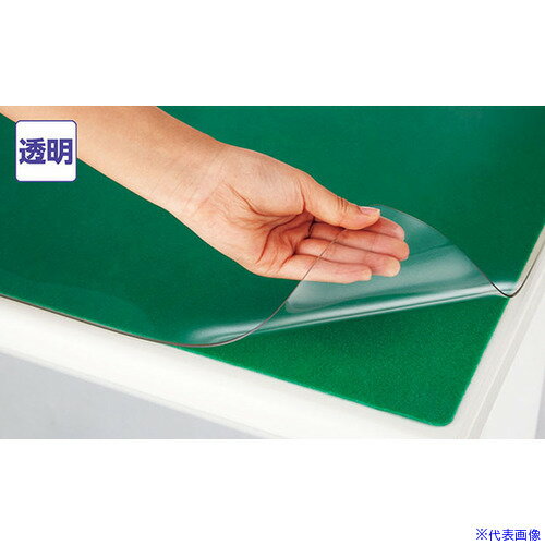 オレンジブック トラスコ中山　TRUSCONAIKI デスクマット(ダブル)/半透明/不織布：グリーン/W1372 〔品番:CR147XGNGR〕[ 注番:6904083]特長仕様●品名：デスクマット（シングル）●間口(mm)：1372●奥...