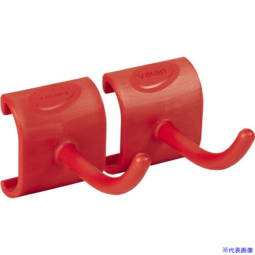 ■Vikan ヴァイカン フック (HyGo用)1008 赤 10084(6908024)[送料別途お見積り][法人限定][掲外取寄]