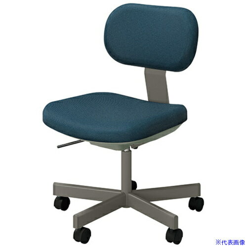 ■NAIKI ワークチェアー EAE型/ピーコック/肘無 EAE510FK6PC(6931465)[送料別途お見積り][法人限定][掲外取寄]