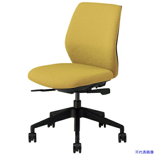 ■NAIKI ワークチェアー(肘なし) NCE型/イエロー/肘無 NCE510FPYE(6931489)[送料別途お見積り][法人限定][掲外取寄]