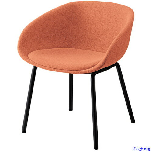 ■NAIKI ミーティングチェアー(4本脚 ラポ E440型/背座：テラコッタ E440FSBTC(6931502)[送料別途お見積..