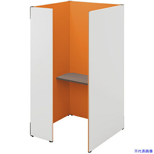 ■NAIKI クローズブース ソロコート SCP型/外側パネル:サテンホワイト/内側パネル:オレンジH1900 SCP19104TSWORCA(6932691)...