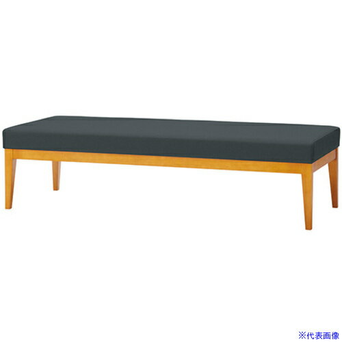 樂天商城 - ■NAIKI ロビーチェアー 背なし ビニールレザー張り チャコール RC2205CH(6933276)[送料別途お見積り][法人限定][掲外取寄]