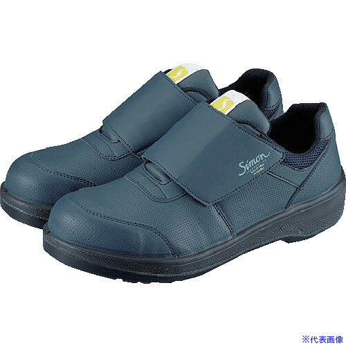 ■シモン 静電保護靴 短靴 8918紺 22.0cm 8918NVSEIDEN220(6938889)(4)
