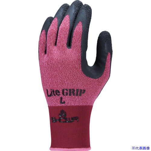 ■SHOWA 天然ゴム背抜き手袋 天然ゴム背抜き手袋 NO341 ライトグリップ 3双入 Sサイズ レッド NO341SR3P..