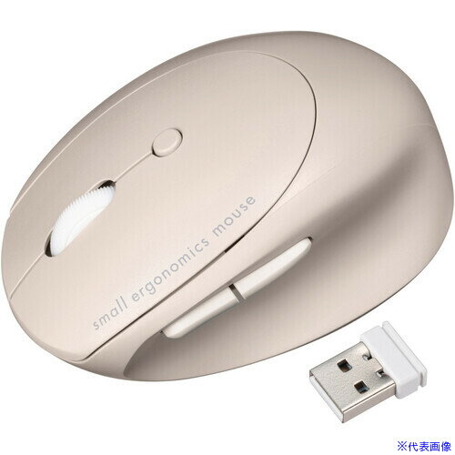 ■SANWA 静音ワイヤレス コンボ 小型エルゴノミクスマウス(充電式・5ボタン) MAEWBBS522BG(6965594)[法人限定][外直送元]