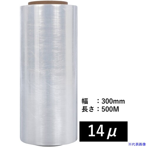 オレンジブック トラスコ中山　TRUSCOIRL ストレッチフィルム 14μ 300mm×500m 3inch紙管 〔品番:ITZD07〕[ 注番:6966562]特長●手巻き用のストレッチフィルムです。用途●搬送上の荷崩れ防止に。仕様●色：クリア●厚さ(μ)：14●幅(mm)：300●長さ(m)：500●紙管内径(インチ)：3●厚さ(mm)：0.014仕様2●紙管：3inch材質/仕上●フィルム：LLDPE●紙管：古紙100％セット内容/付属品注意原産国（名称）中国JANコード4933691993084本体質量2.2kgオレンジブック トラスコ中山　TRUSCOIRL ストレッチフィルム 14μ 300mm×500m 3inch紙管 〔品番:ITZD07〕[注番:6966562][本体質量：2.2kg]分類》梱包用品》梱包結束用品》ストレッチフィルム☆納期情報：メーカー取り寄品（弊社より発送）