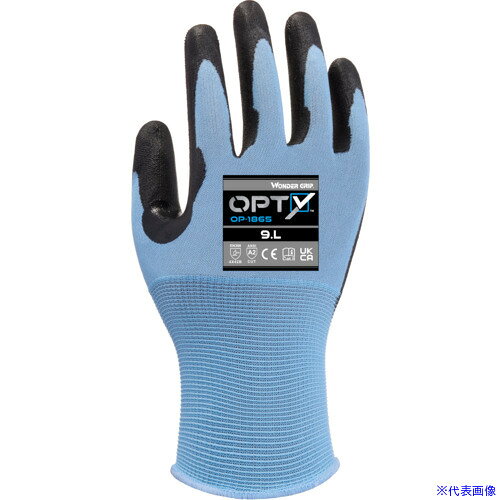 オレンジブック トラスコ中山　TRUSCOWeed 耐切創手袋 WONDER GRIP OPTY OP−1865 手のひらポリウレタンコート Mサイズ 〔品番:OP1865M1P〕[ 注番:6967414]特長●強力ゴムシワコーティングで高い耐久力があります。●18ゲージの薄型の手袋に薄いコーティングが可能なポリウレタンコーテイングにより素手に近い感覚で作業ができます。●ポリウレタンコーティングに導電材を合わせ、手袋を装着したままタッチパネル操作が可能です。●屋内外作業にて軽度な切創・火傷のリスクがある現場、防寒が必要な現場におすすめです。用途●精密機械工業、機械工業、自動車関連業、倉庫業向けに。仕様●色：水色●サイズ：M●全長(cm)：230●手のひら周り(cm)：184●中指長さ(cm)：80●厚さ(mm)：1.0●ゲージ数：18●EN388 2016規格：4X42B●EN388 2003規格：X仕様2●EN388：2016/4X42B、ANSI:A2●18ゲージ編材質/仕上●ポリエステルセット内容/付属品注意原産国（名称）中国JANコード4573603520535本体質量26gオレンジブック トラスコ中山　TRUSCOWeed 耐切創手袋 WONDER GRIP OPTY OP−1865 手のひらポリウレタンコート Mサイズ 〔品番:OP1865M1P〕[注番:6967414][本体質量：26g]分類》保護具》作業手袋》耐切創手袋☆納期情報：メーカー取り寄品（弊社より発送）