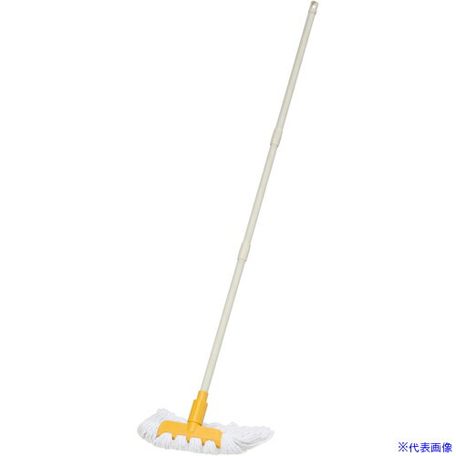 ■テラモト FFシャーク水拭きモップ イエロー CL8300805(6968109)[送料別途お見積り][法人限定][掲外取寄]