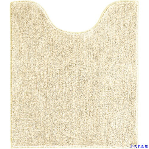 ■オカ コクーン ロングトイレマット 約70×60cm ベージュ 39904(6969311)[法人限定][外直送元]